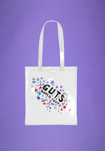 GUTS world tour clear tote bag front