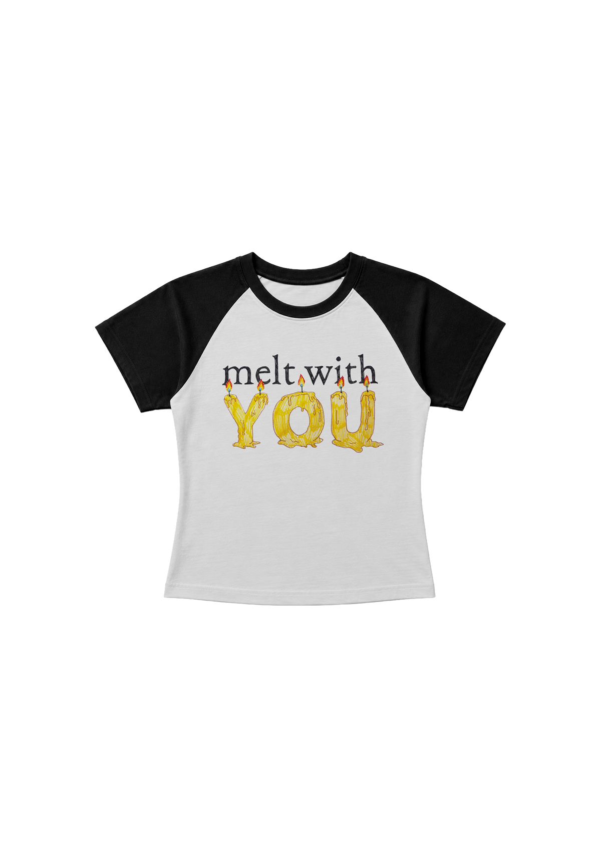 melt with you baby cropped raglan