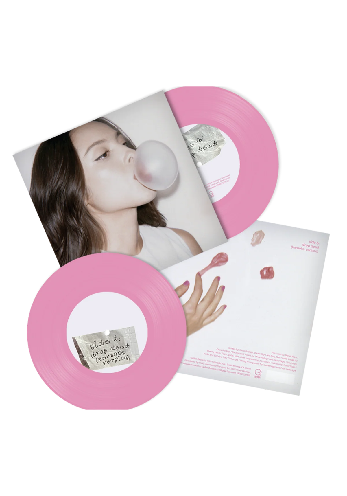 drop dead - chewing gum 7" vinyl exploded packshot