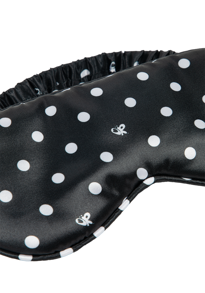 Black Polka Dot OR Sleepmask Detail