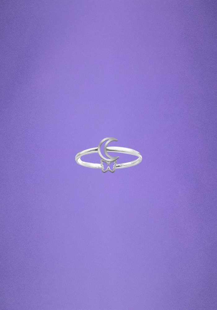 crescent moon ring