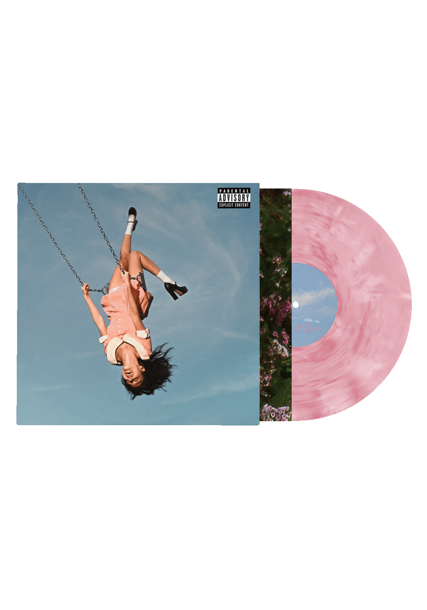 you seem pretty sad for a girl so in love - apple music exclusive 'feminine intuition' lenticular cover pink vinyl Disc GIF