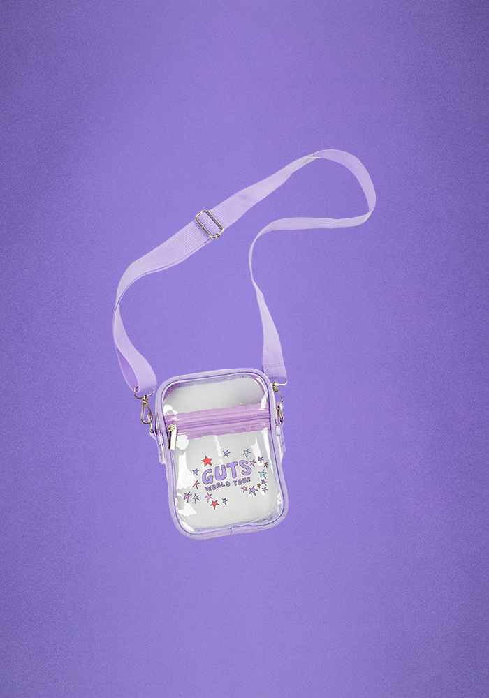 GUTS world tour clear crossbody bag