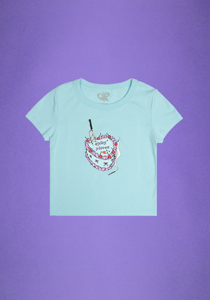 spicy pisces baby t-shirt alt front image