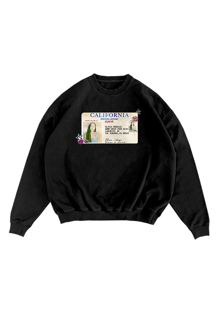 drivers license 5 year anniversary crewneck