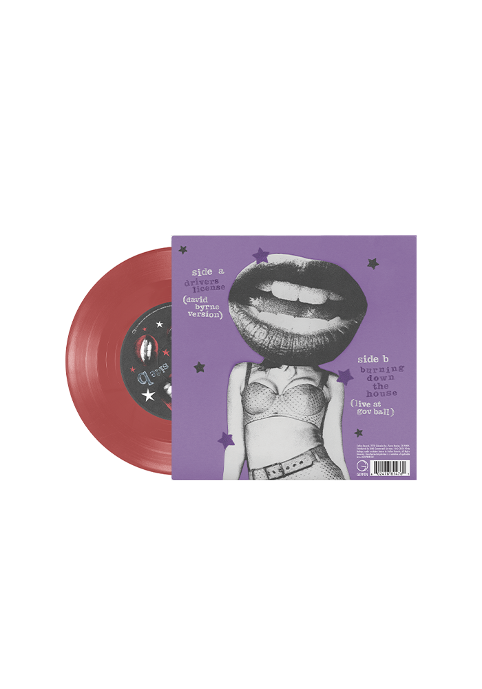 drivers license / Burning Down the House 7" Vinyl back