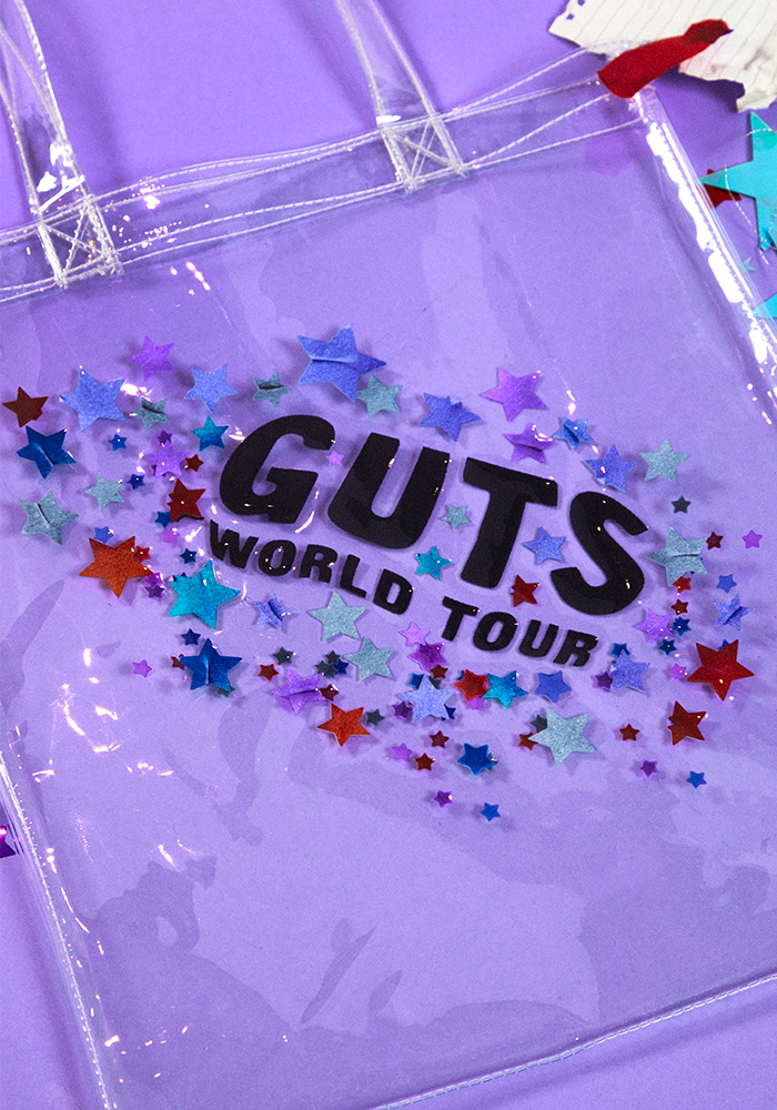 GUTS world tour clear tote bag detail 2