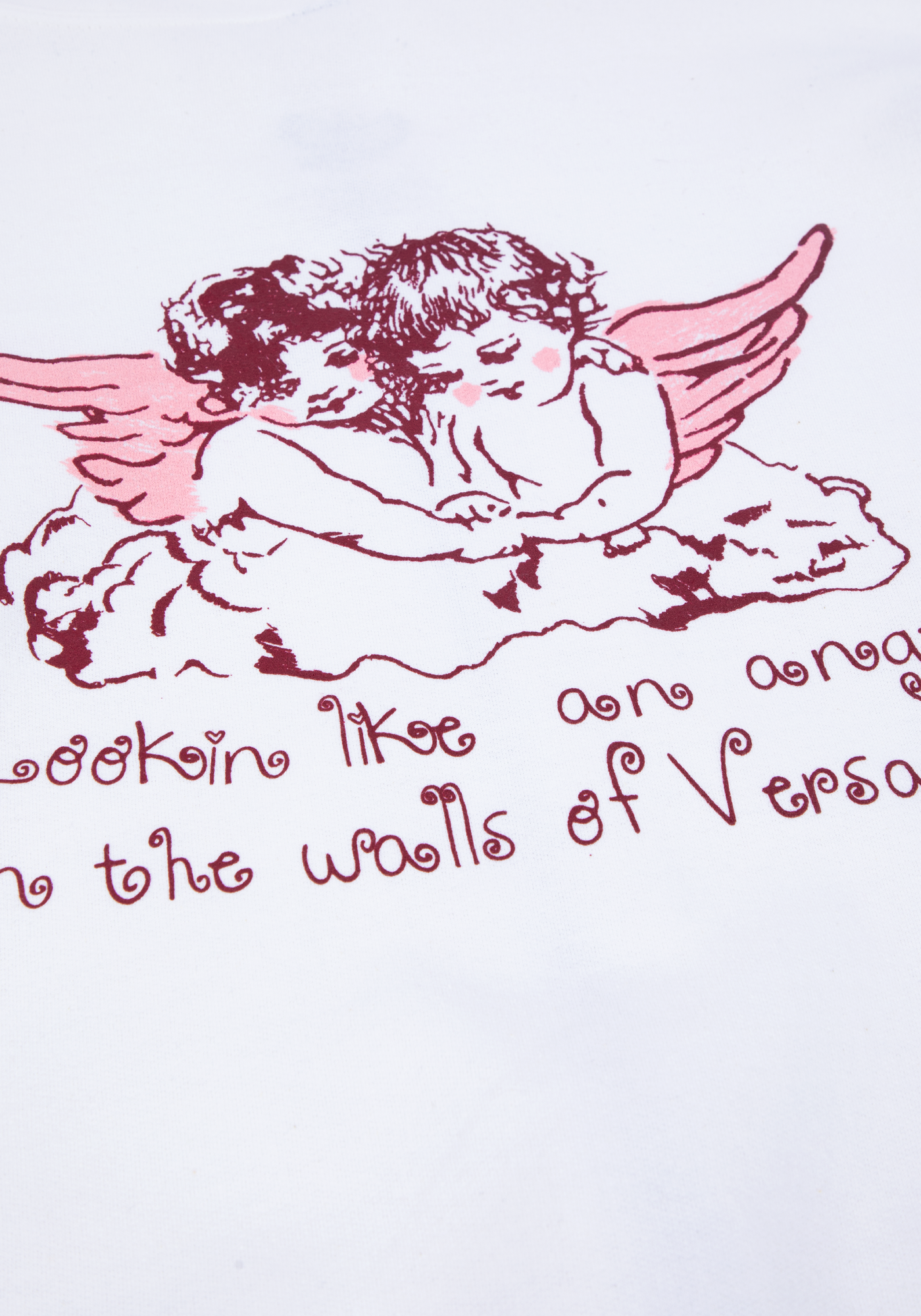 versailles zip hoodie print details