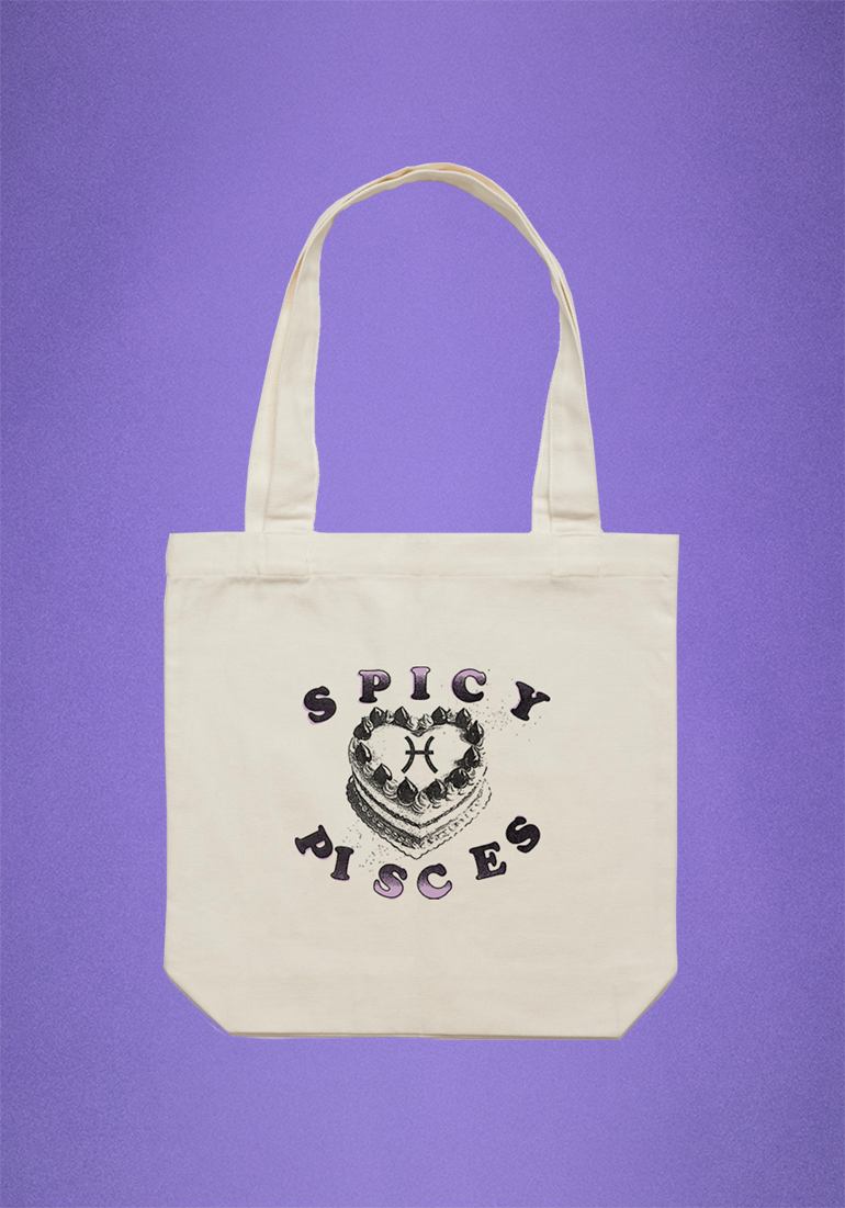 spicy pisces tote