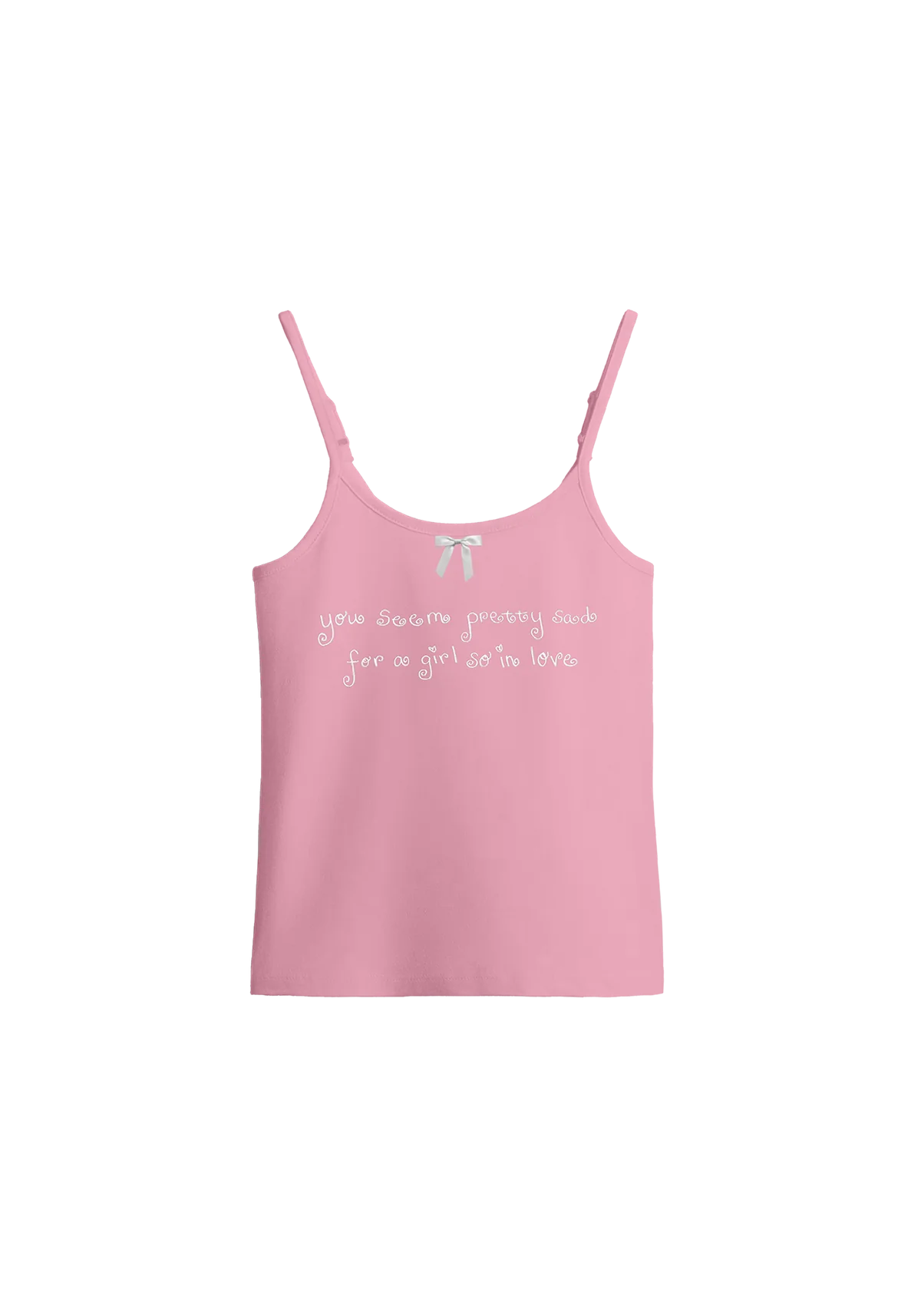 album embroidered women's spaghetti strap tank