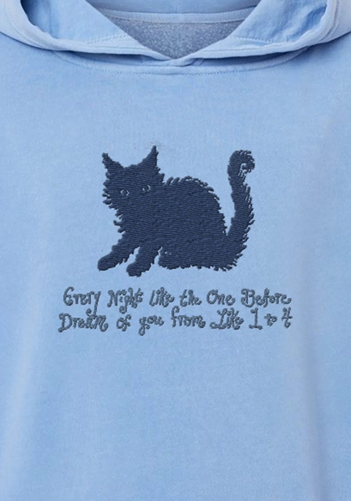 bodega cat embroidered hoodie Detail